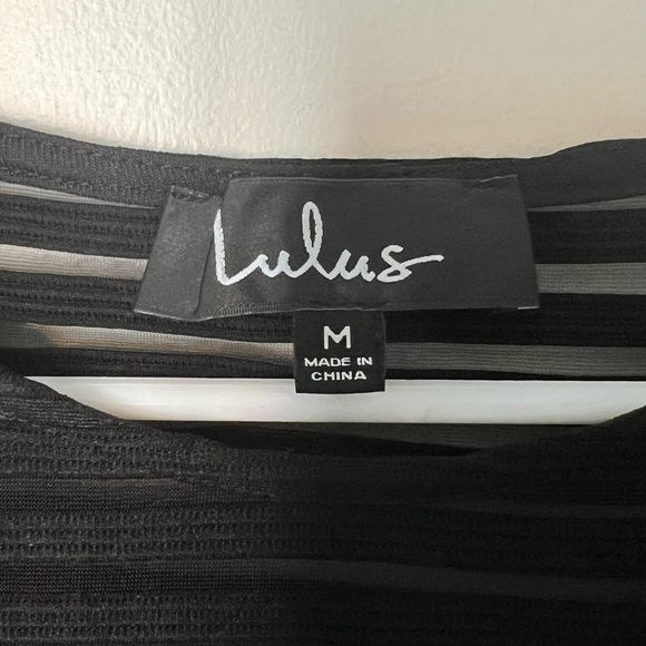 Black Mesh Bodycon Dress - Picture 4 of 5